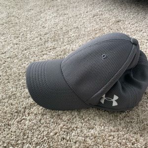Grey and black under amour hats
